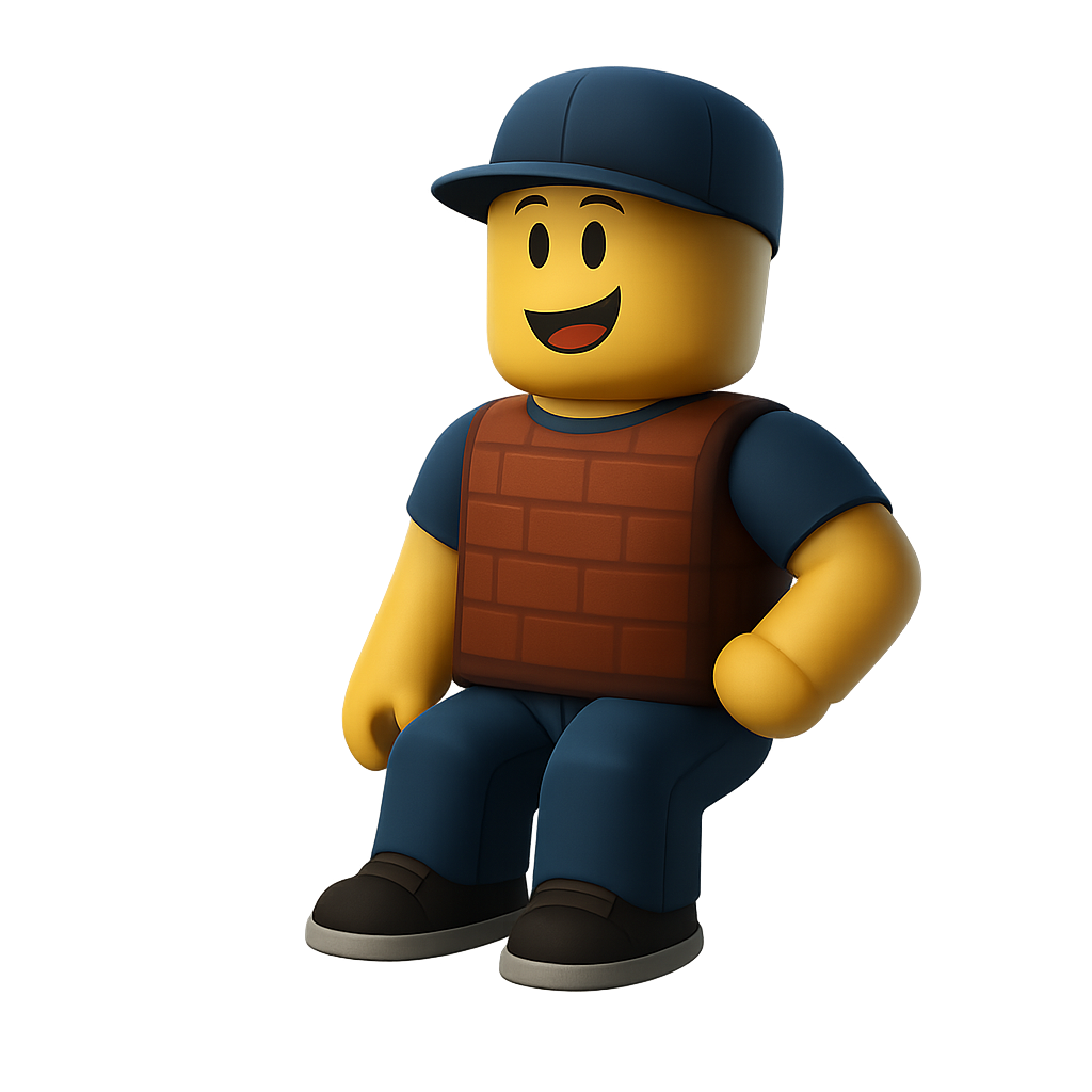 Roblox-style character